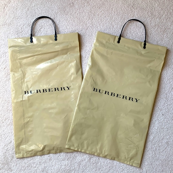 Burberry plastic shopping bag set of two - Picture 3 of 4